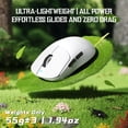 thumbnail image 2 of ATTACK SHARK X8 SE Wireless Gaming Mouse, Tri-Mode 2.4G/USB-C Wired/Bluetooth, PAW3311 Sensor, 25000 DPI, 55g Lightweight Design, 500mAh Battery, Grip Tape Included, White, 2 of 10