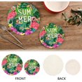 thumbnail image 4 of Flamingo 2 Pack Pot Holders Trivets, Heat Resistant Hot Pads for Kitchen Table Decoration Trivets for Hot Dishes/Pot/Bowl/Teapot/Hot Pot Holders, 7" + 9.45", 4 of 7