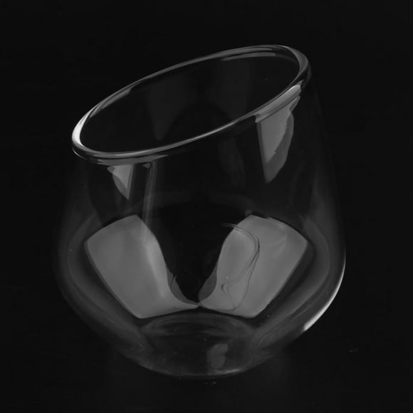 2 Piezas De De Vino Sin Tallos Creativos Y Duraderos 500 Ml Para La Fiesta Bebidas De Café Rojas Y Blancas Macarena Taza transparente de doble pared