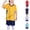 Yellow, variant on ATOGUTA Outfits for Boys Athletic Shorts Set 2 Piece Stretch Graphic T-Shirt and Active Gym Shorts Set for Boys Size 1T-13, Yellow