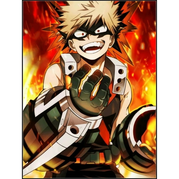 My Hero Academia Diamond Painting Set (For Adults) 5D DIY Anime Diamond Art Set (For Beginners) Round Full Diamond Diamond Painting Gem Art Crafts (Home Wall Decoration Gift)