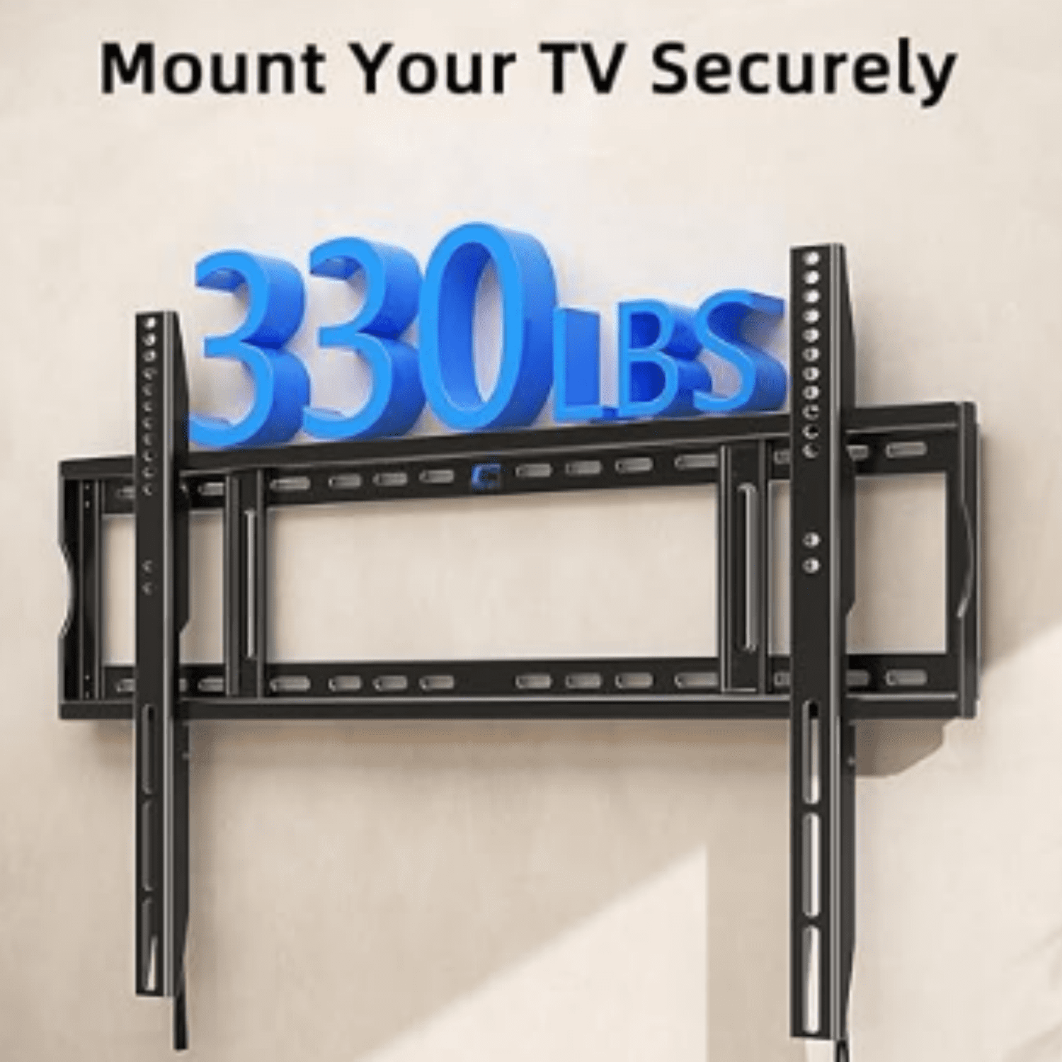 Heavy Duty TV Wall Mount for 48-150 inch Large TVs up to 330 LBS & 900x600mm Vesa, Fixed Low-Profile Slim TV Mount Wall Bracket Fit 16" 24" 32" Wood Studs