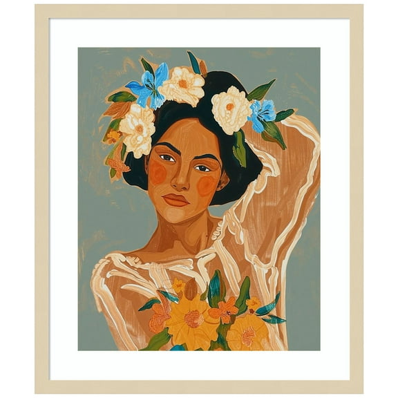 Amanti Art Senorita Wood Framed Wall Art Print