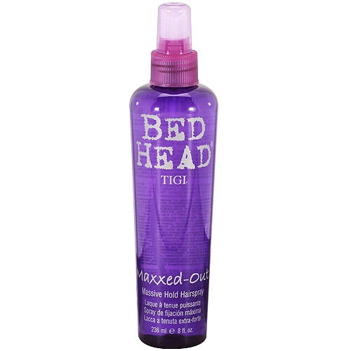 bed head hairspray blue bottle