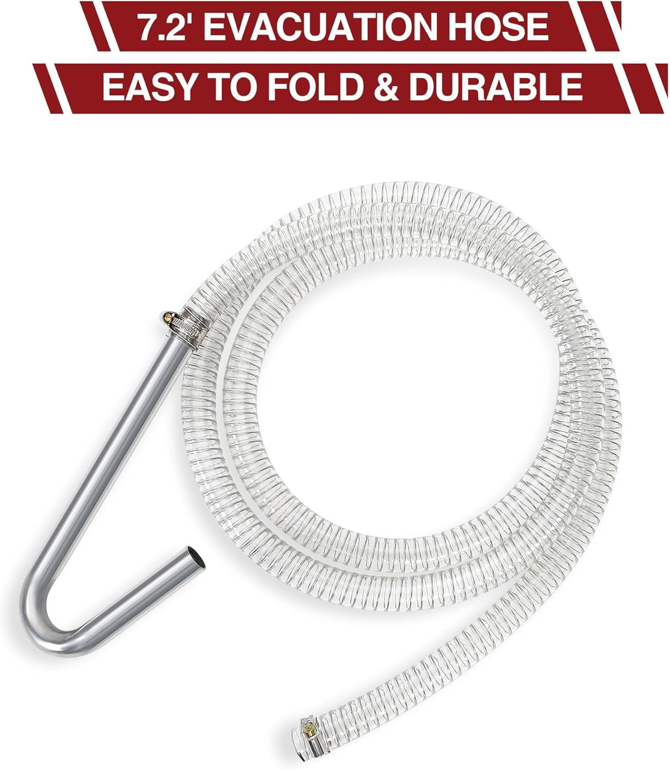 15 Gallon Oil Drain Pan with Pump & 8 Ft Hose, T Folding Handle & Low Profile Rolling Oil Drain Cart for Truck Cars SUVs, Metal