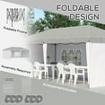 thumbnail image 6 of Spaco 10' x 20' Pop Up Canopy party Tent with 4 Sidewalls , White, Outdoor Party Event Tents, 6 of 6