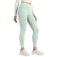 thumbnail image 3 of No Front Seam Yoga Leggings- High Waisted Womens Lounge Pants Pilates Workout Athletic Soft Light Green L, 3 of 5