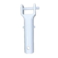 thumbnail image 1 of Suction Pan Handle White Replacement Swimming Pool Spa Vacuum Head Handle with V Clip And Long Pin for Telescopic Poles, 1 of 9
