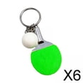 thumbnail image 1 of 5 llaveros deportivos Baoblaze de tenis de mesa metálico 6 piezas, 1 of 8