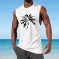 thumbnail image 2 of Tanque Deportivo de Cuello Redondo de la Impresión de la Moda Casual de los Hombres, Blusa de Poliéster sin Mangas para el Uso Diario Casual Al Aire Libre, 2 of 5