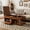 Apricot Brown, variant on Harper & Bright Designs Rustic Lift Top Coffee Table with Storage, Rectangle Center Table with Hidden Compartment and Open Shelf, Large Coffee Table with Adjustable Desktop, Apricot Brown