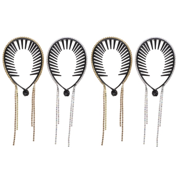 WRITWAA 4Pcs Banana Clip Hair Bun Maker Assorted Color Comfortable Hair Styling