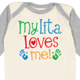 thumbnail image 4 of Inktastic My Lita Loves Me Grandchild Boys or Girls Long Sleeve Baby Bodysuit, 4 of 5