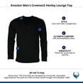 thumbnail image 5 of Knocker  Crewneck Henley Lounge Top (Men), 5 of 5