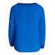 thumbnail image 5 of Suéter de manga larga con cuello en V de línea de color sólido de patchwork informal para mujer Blusa Fridja  hjk2131, 5 of 5