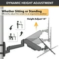 thumbnail image 7 of CondoMounts Monitor Pole Mount | Strap to any post - Black, 7 of 7