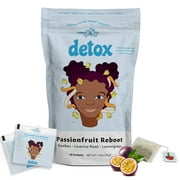 THREEE Detox Tea for Body Cleanse, Passionfruit Flavored Tea Detox, 30 Tea Bags