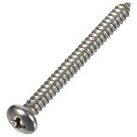 

Hillman Fasteners 823222 100 Pack- 6 x 0.75 in. Stainless Sheet Metal Screw.