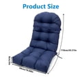 thumbnail image 5 of SHANNA Rocking Chair Cushion, Waterproof and Fade-Resistant Patio Chair Cushions, Non-Slip Indoor Rocking Chair Cushion with Ties, Thicken Chair Pads for Adirondack, 44"x20"x4", Navy Blue, 5 of 9