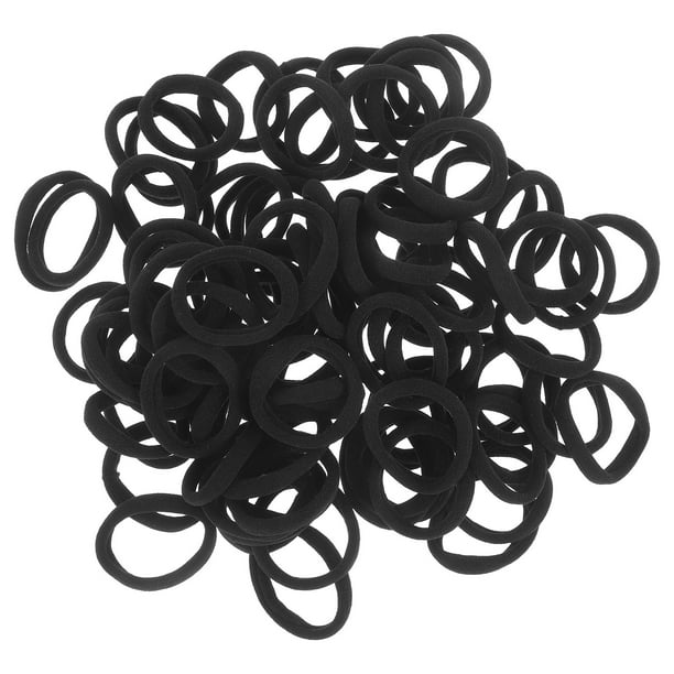 unbranded 100Ud Ligas Elásticas Para El Para Peinados Y Accesorios Negros
