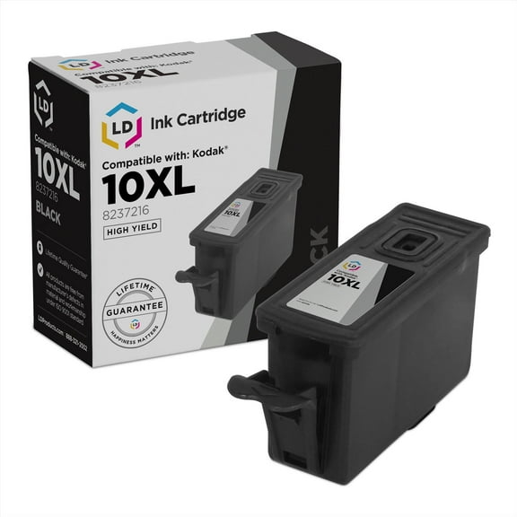 LD Compatible Ink Cartridge Replacement for Kodak 10XL 8237216 HY (Black)