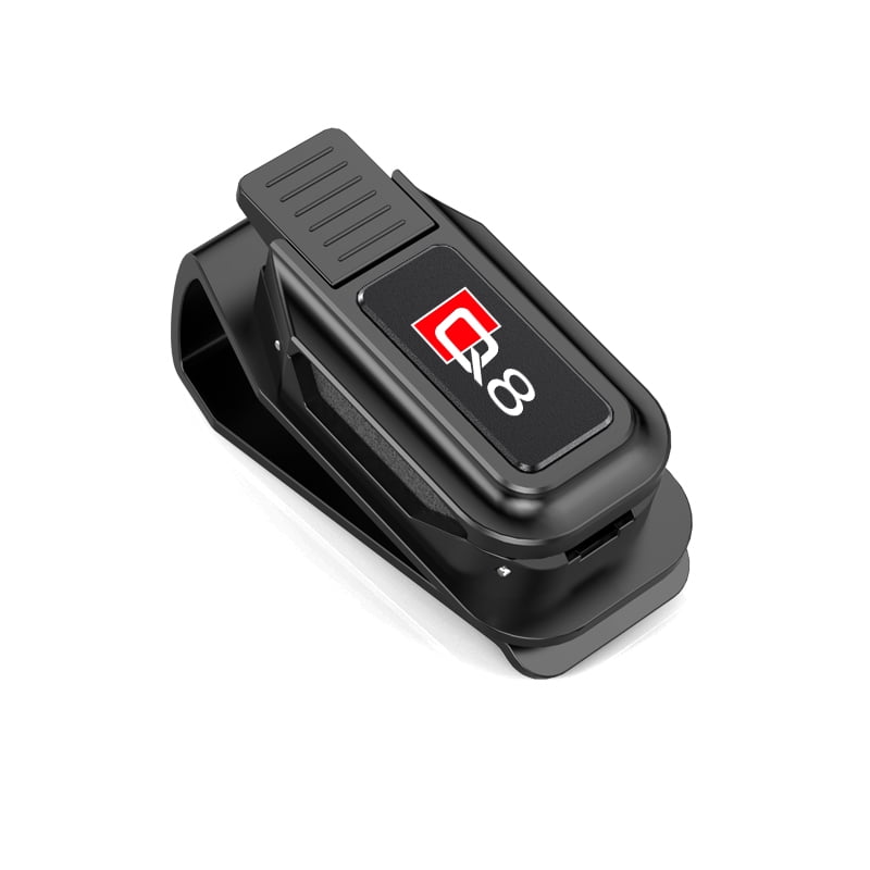 For Audi Q8 Auto Sunglasses Holder Clip Press type Multi-Function ABS Glasses Holder Car Interior Support