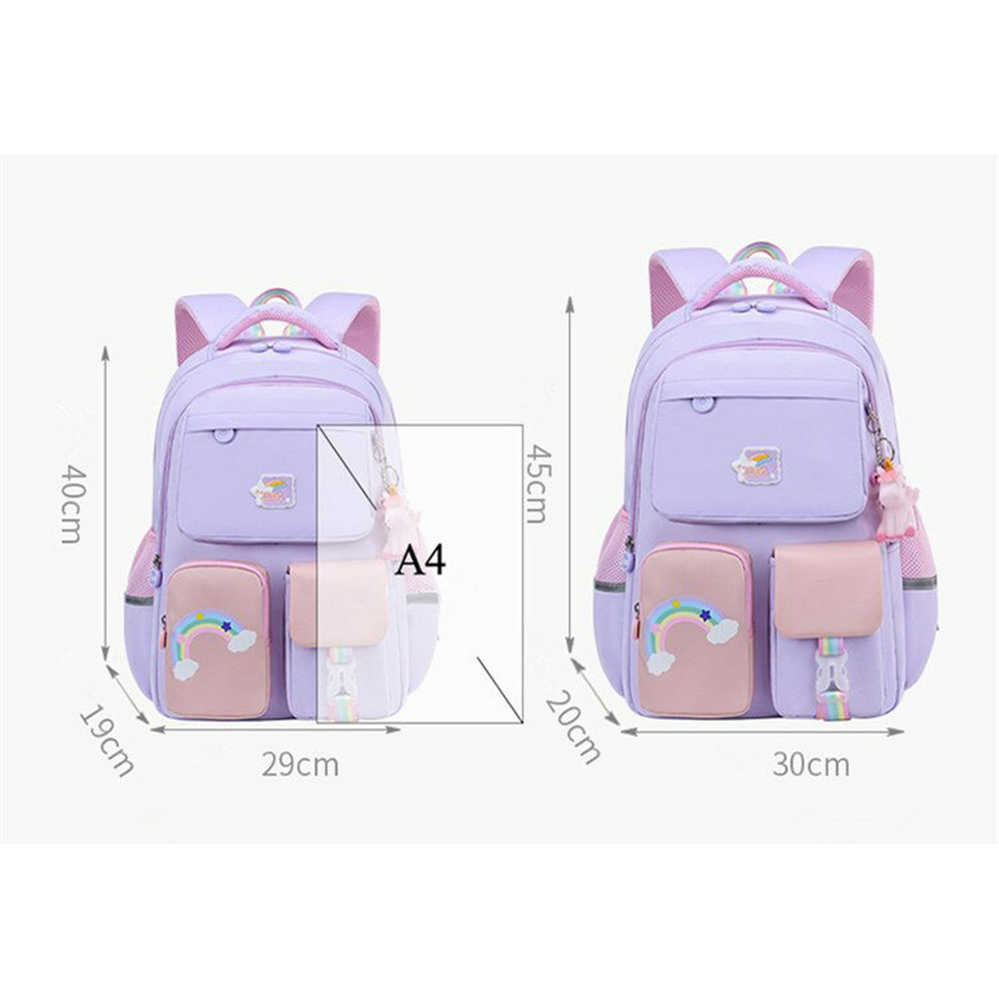 Yosicl Cute Girls School Bags Children Primary School Backpack Satchel Kids Book Bag Waterproof Schoolbags Sac A Dos Scolaire Purple