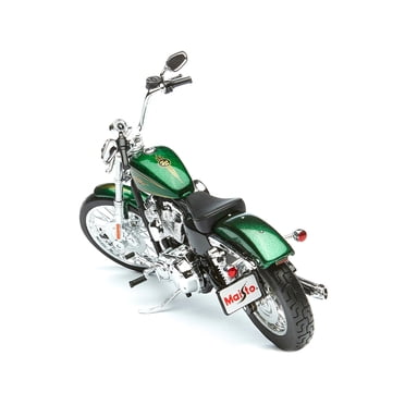 Maisto 1/12 Scale Harley Davidson 2013 XL1200V Seventy Two Motorcycle Model - Green, Finished Product