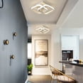 ADISUN LED Ceiling Light, Square Modern Flush Mount Lamp for Living Rooms Hallway Office, Aluminium White (Warm Light)