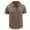 Khaki, variant on Iugvhana Mens Hooded/Lapel Shirts Pullover Casual Solid Short Sleeve Button Down Shirt with Chest Double Pockets Dark Gray#1 XL