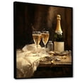 thumbnail image 2 of Designart "Cellar'S Quiet Champagne Bottle" Champagne Floater Framed Wall Decor, 2 of 5