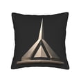 thumbnail image 4 of Set of 2 Decorative Throw Pillow Covers 18x18in - Modern Geometric Design with Emblem for Couch Bed Car, 4 of 8