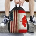 thumbnail image 7 of Travel Backpack For Women/Men America Canada Flag Carry On Backpack With Laptop Compartment Travel Backpack, 7 of 7