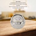 thumbnail image 4 of Metal Ashtray, Alloy Windproof Multifunctional Exquisite Rustproof  Ashtray Silver White Retro with Lid for Outdoors for Balcony, 4 of 7