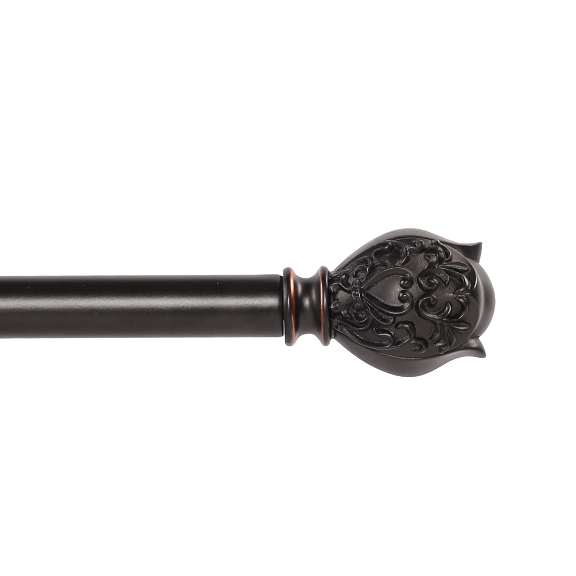 Mainstays 3/4" OilRubbed Bronze Flourish Curtain Rod Set, 84120
