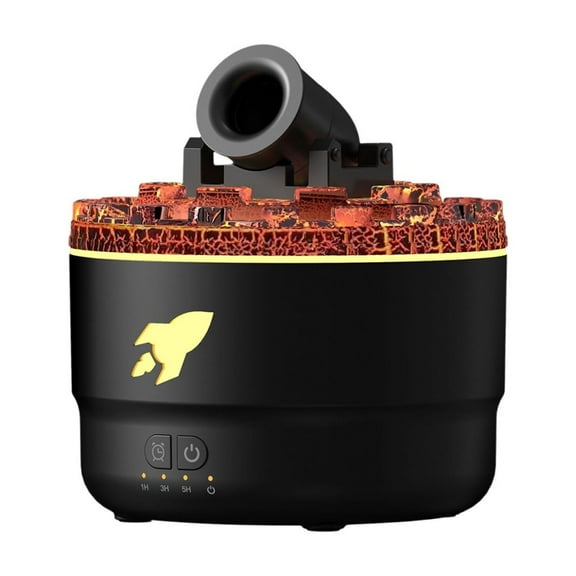 HHGBAD Aromatherapy Humidifier, Colorful Flame Light, Atomization Technology, Three-Stage Timer, Ideal for Home Bedroom, Relaxing Mist and Ambiance