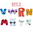 thumbnail image 1 of 8PCS Ahabet Lore Plush Toys English Letter Stuffed Animal Plushie Doll Toys for Kids Children Educational Alphabet Lore (A-Z)8PCS-11 Deng Xun unisex, 1 of 2