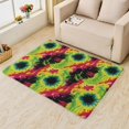 thumbnail image 2 of Tie Dye Rugs for Living Room Bedroom - Colorful Rug 4x5 - Swirl Carpet for Home Decor - Washable Non Slip Patterned Indoor Large Area Rug - Soft & Low Pile (ZK&868), 2 of 7