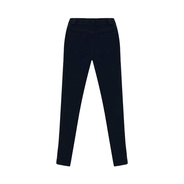 Pantalones de mujer a escala 1:6, leggings, pantalones de trabajo, hechos a mano, cosidos con cuidado para 12'' Azul oscuro