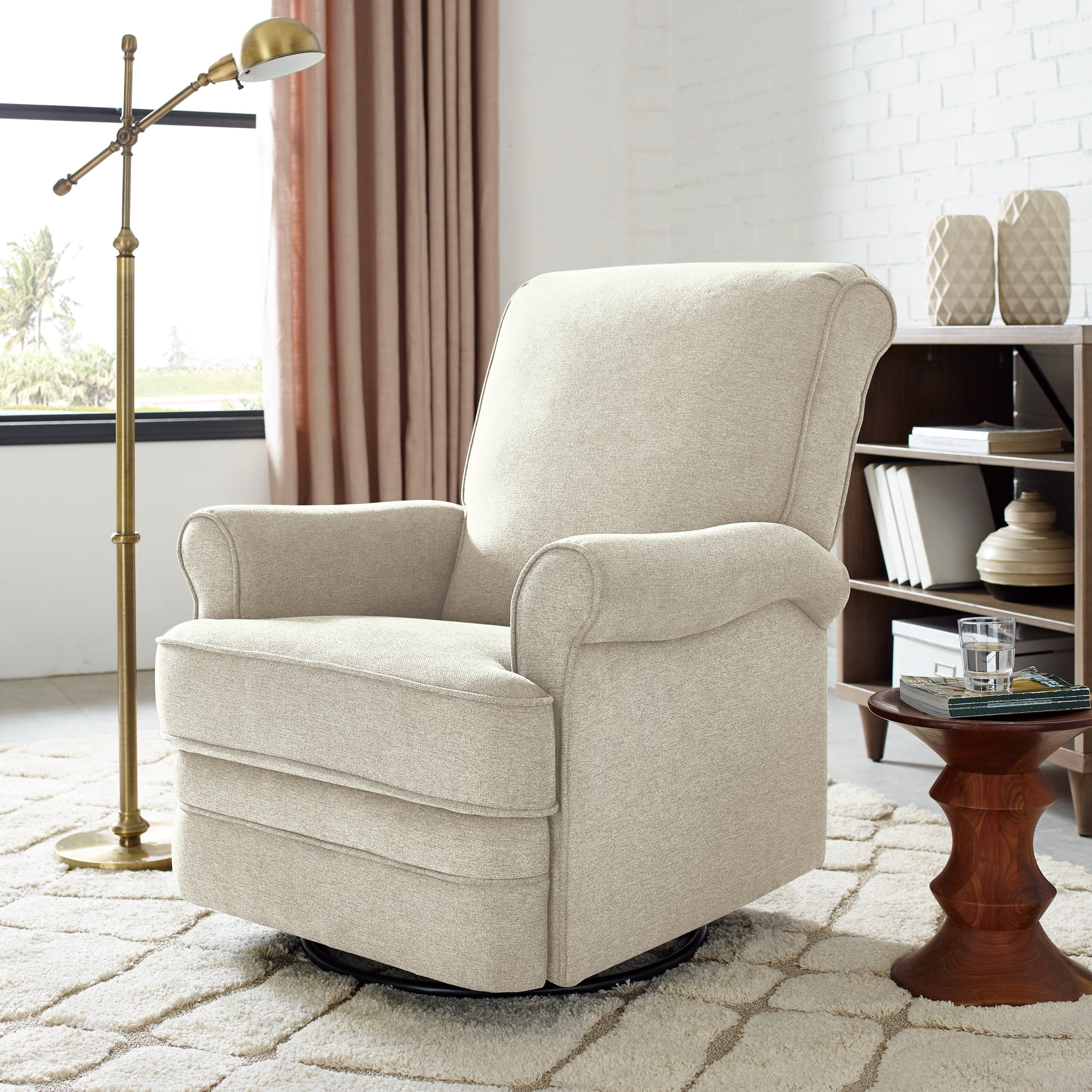 upholstered glider rocking chair