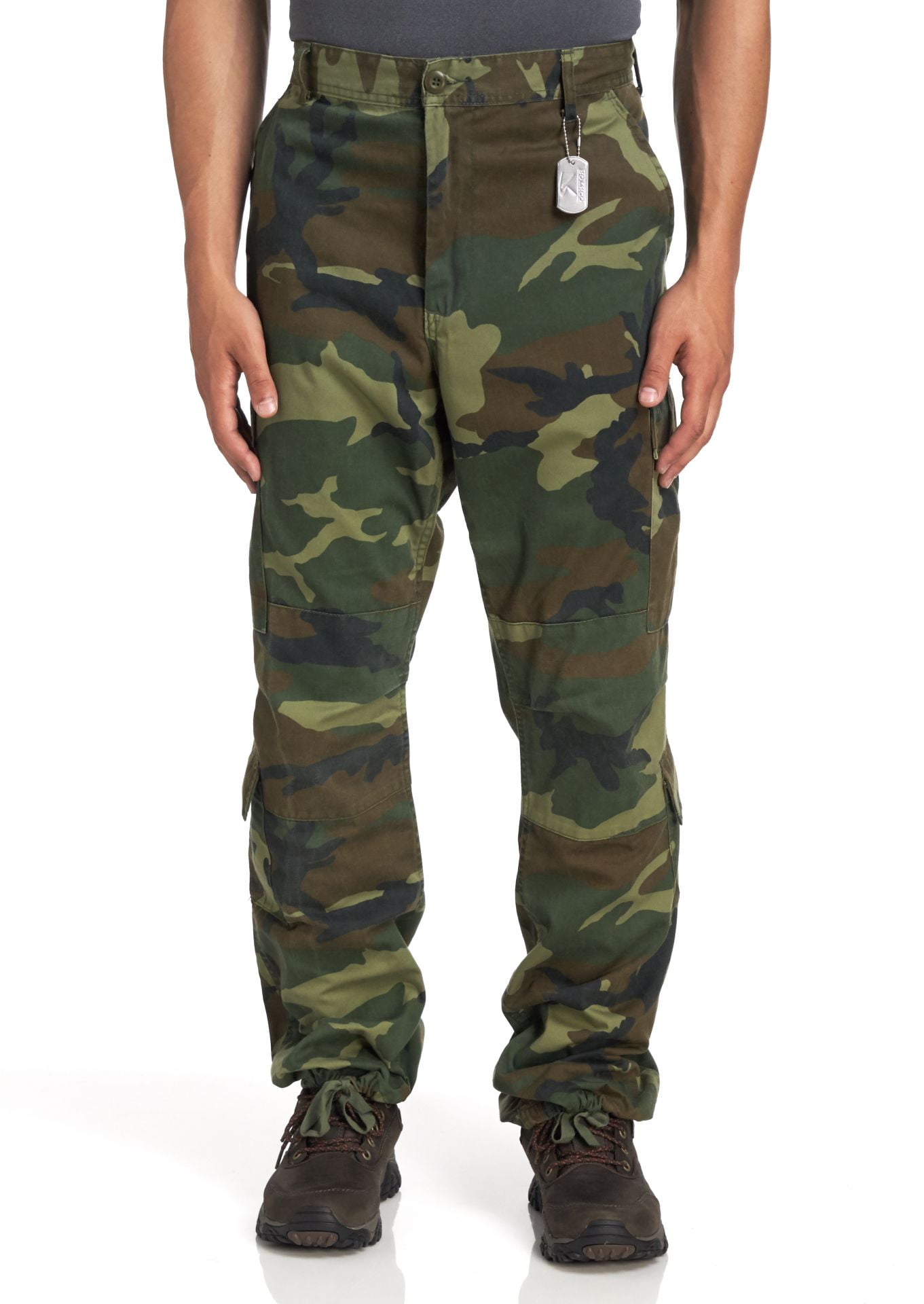 Rothco Men's Camouflage Vintage Paratrooper Cargo Pants - 2XL, Woodland ...