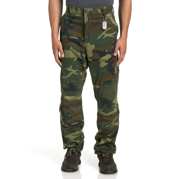 Rothco Men's Camouflage Vintage Paratrooper Cargo Pants - 2XL, Woodland ...