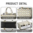 thumbnail image 4 of Large Capacity Tote Bag,White Stem Sunflower Pattern Handbag Fashion Luxury Tote Bag,15.7"x13"x 5.1" Inches,Laptop Compatible, 4 of 6