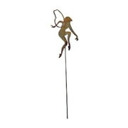 Village Wrought Iron RGS-59 Garden Fairy Rusted Stake