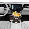 thumbnail image 2 of 4-in-1 Car Cup Holder Expander – Universal Cup Holder Tray with Large Food Tray & Phone Mount, Fits 2.6"–3.94" Cup Sizes, Road Trip Essentials, 2 of 8