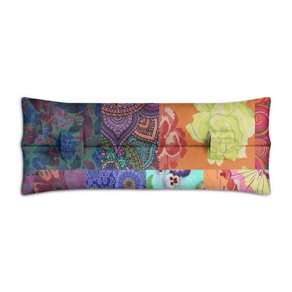 Boho Chic Seat Belt Pillow - Post Heart Surgery Cushion, Floral Design, Double Straps