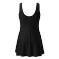 thumbnail image 5 of Daznico Women Plus Size Swimsuits Two Piece Bathing Blouson Tankini Tops with Swim Shorts Athletic Swimwear,S, 5 of 7