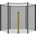thumbnail image 1 of Filet de Sécurité de Remplacement pour trampoline, Filet de Sécurité pour trampoline Ø 305 cm avec Fermeture Éclair, Filet de Sécurité avec 6 Poteaux Droits, 1 of 5