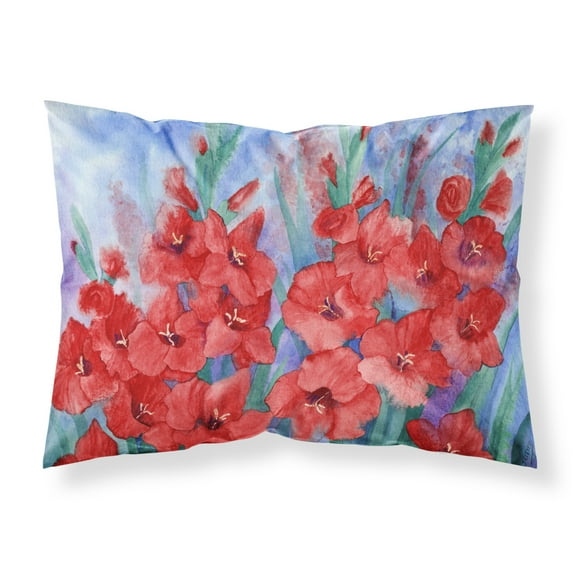 Gladioli Fabric Standard Pillowcase