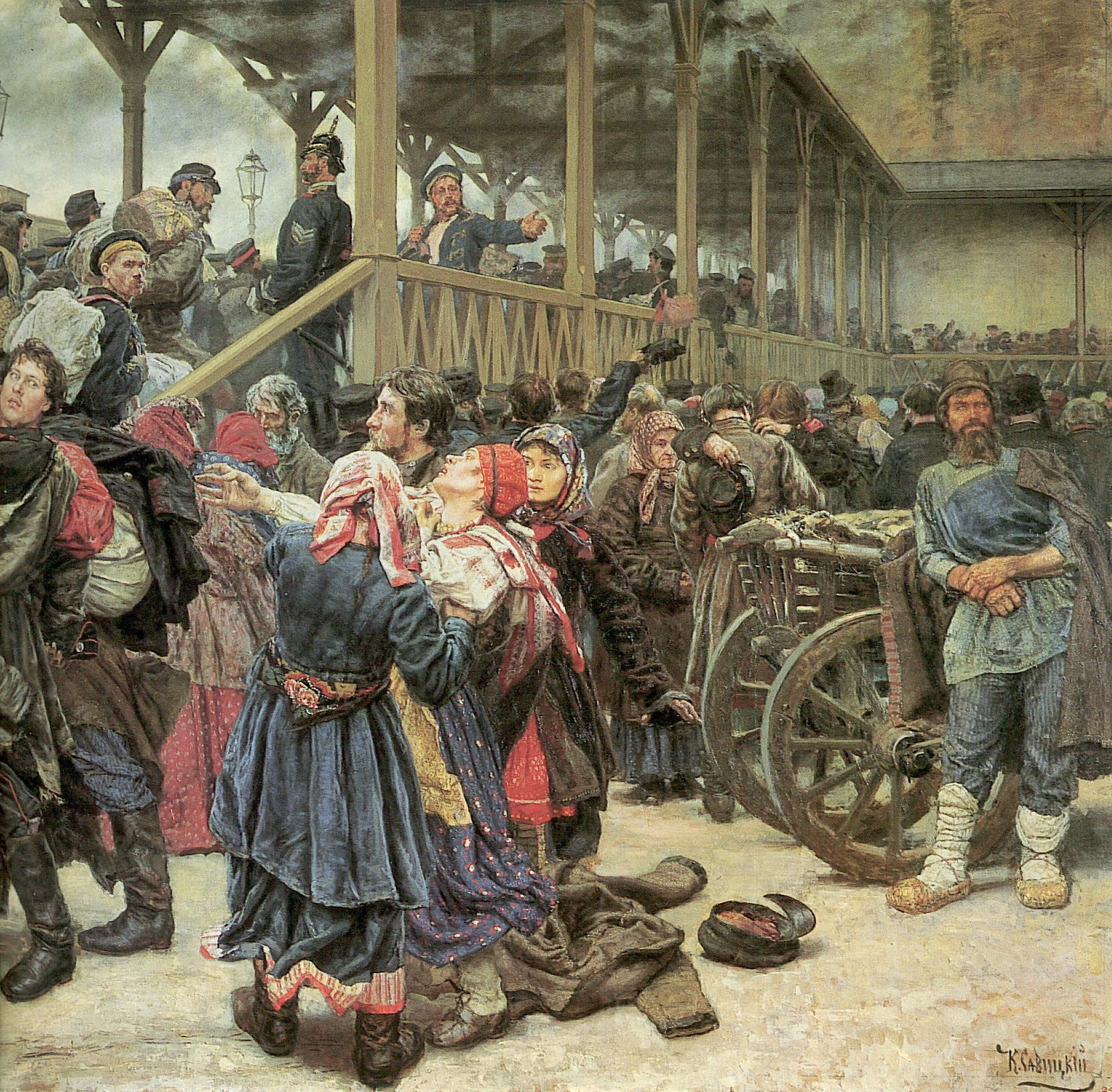 Проводы новобранца репин описание картины